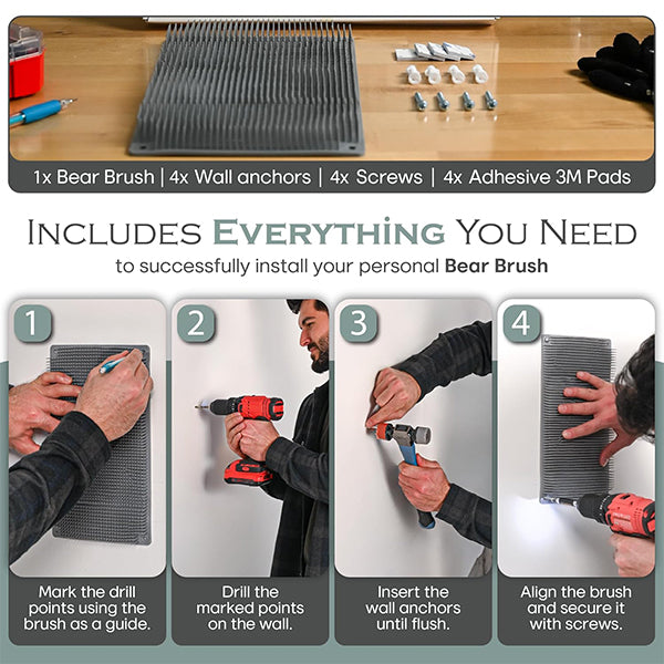 Gray (Shirt On) Bear Brush